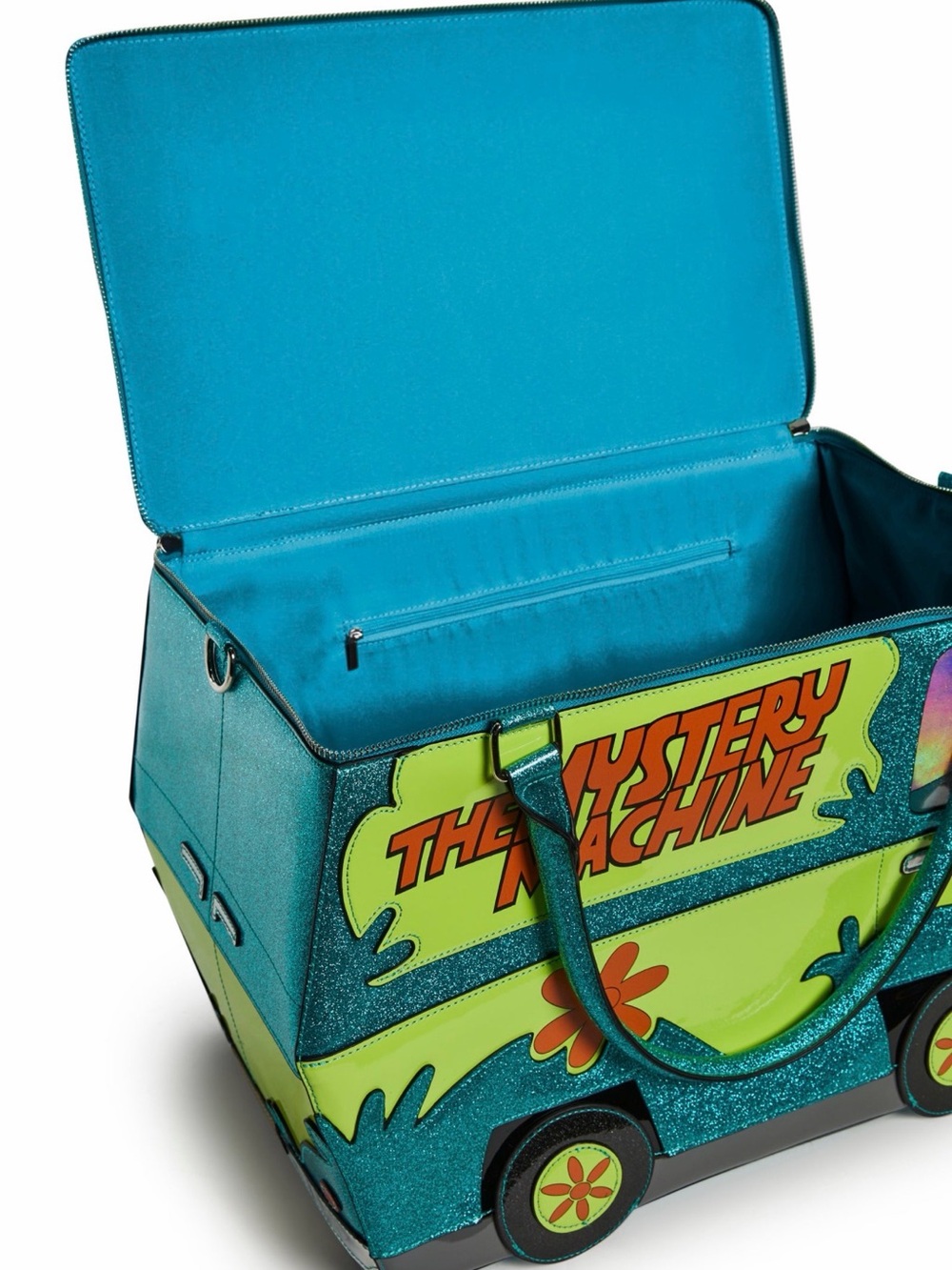 Dolls Kill The Mystery Machine Turquoise & Lime Novelty Travel Bag - Picture 8 of 8